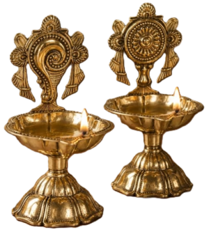 Brass Diyas & Lamps
