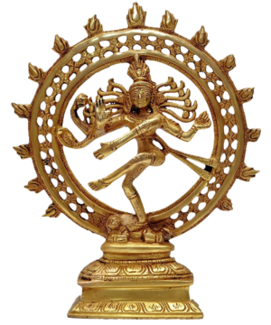 Majestic Brass Nataraja Lord Shiva Cosmic Dance Idol