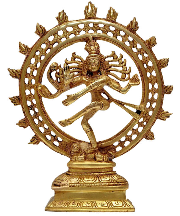 Majestic Brass Nataraja Lord Shiva Cosmic Dance Idol