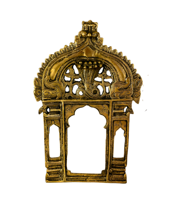 Intricate Brass Prabhavali Arch