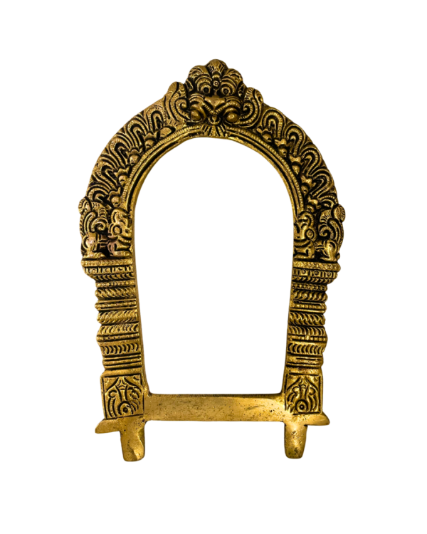 Carved Brass Temple Prabhavali