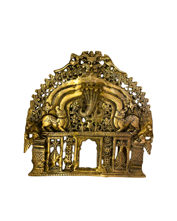 Carved Brass Prabhavali Backdrop