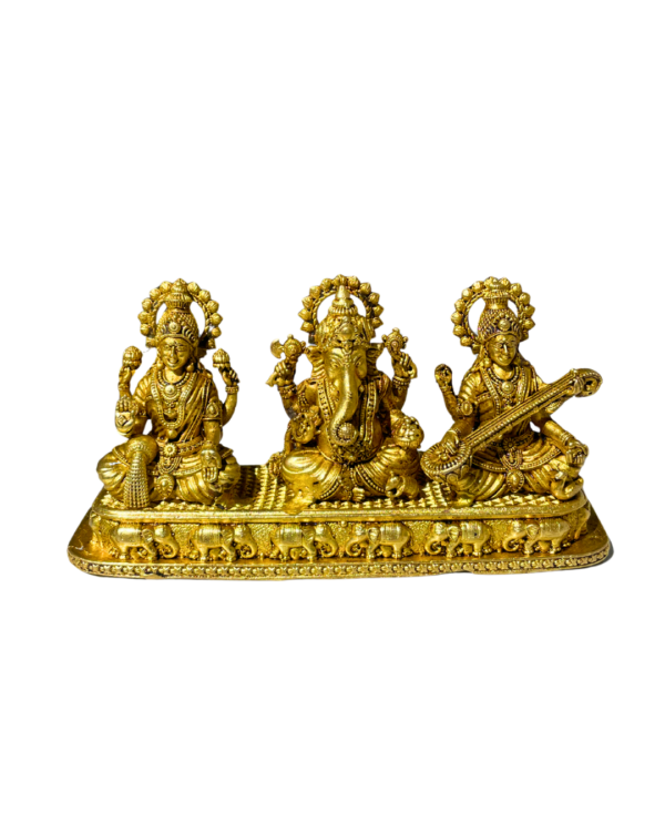 Brass Laxmi Ganesha Saraswati Set