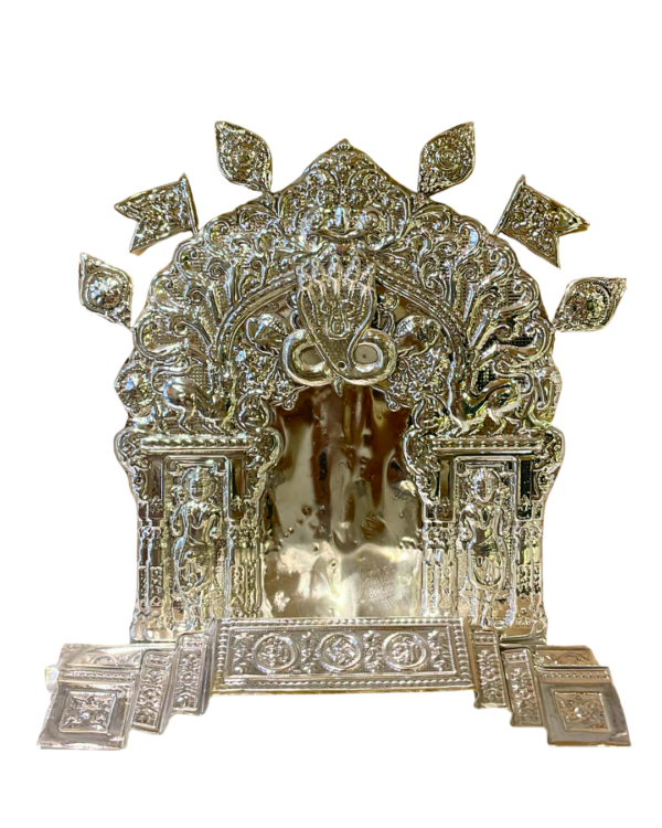 Silver Plated Brass Singhasan