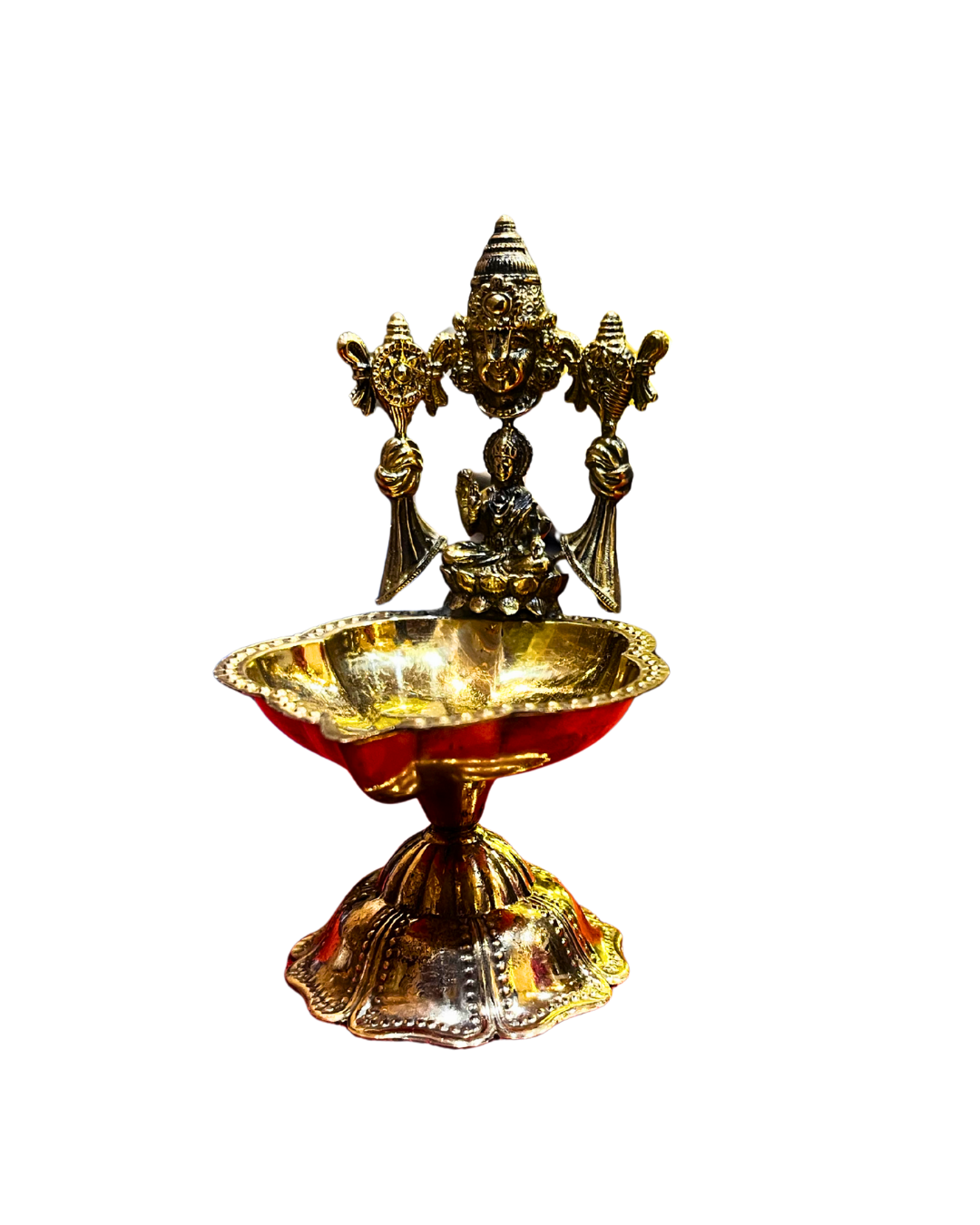 Standing Brass Kamatchi Amman Diya