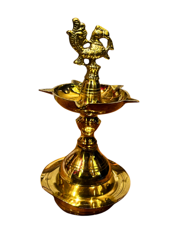 Traditional Brass Mayur Kuthu Vilakku