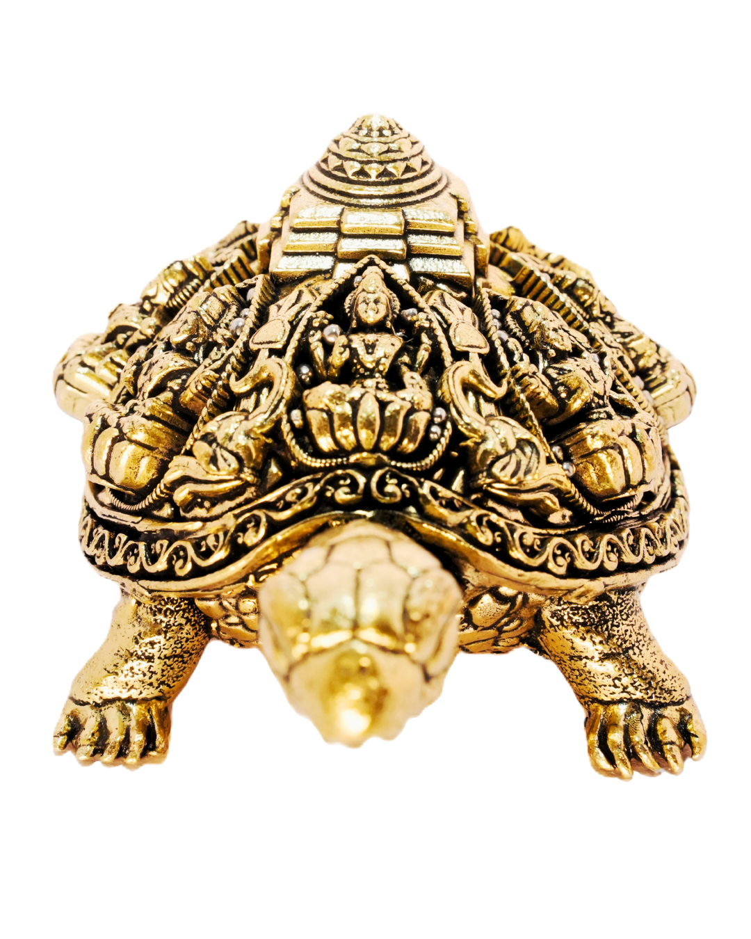 Ornate Brass Kurma Tortoise Idol