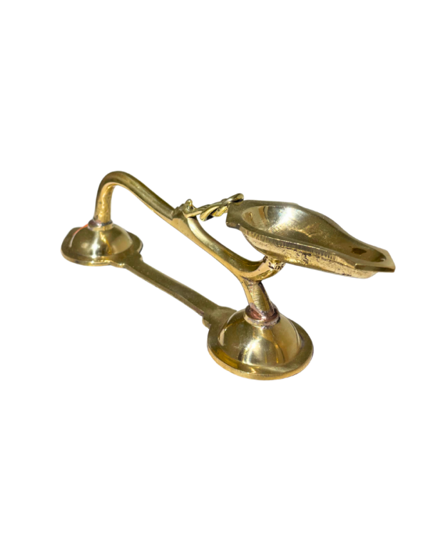 Single Wick Brass Handled Aarti Diya