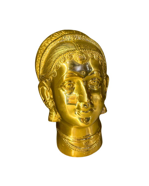 Polished Brass Goddess Mask Mukhawota