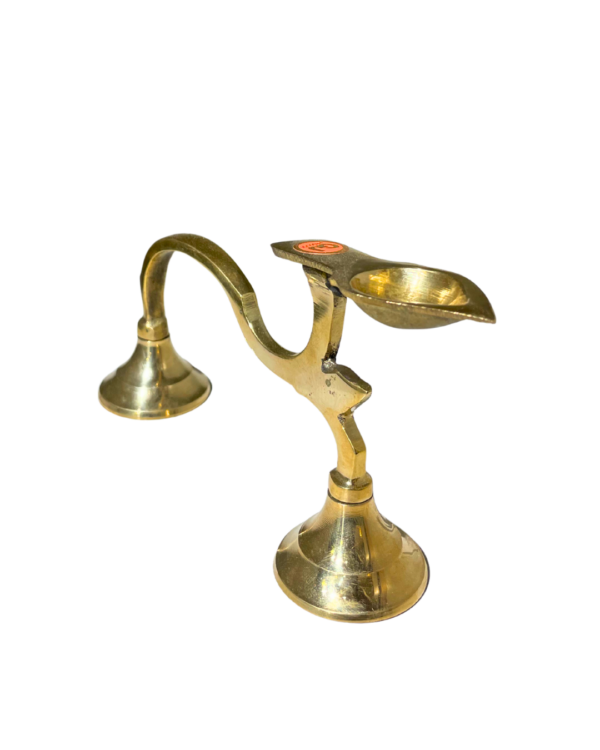Traditional Brass Handled Diya
