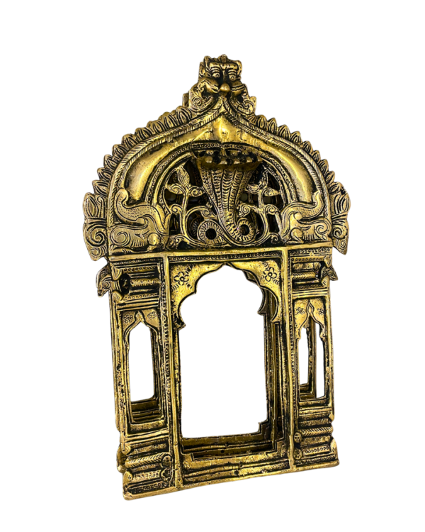 Carved Antique Brass Prabhavali Arch