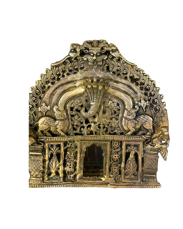 Ornate Brass Prabhavali Arch Backdrop