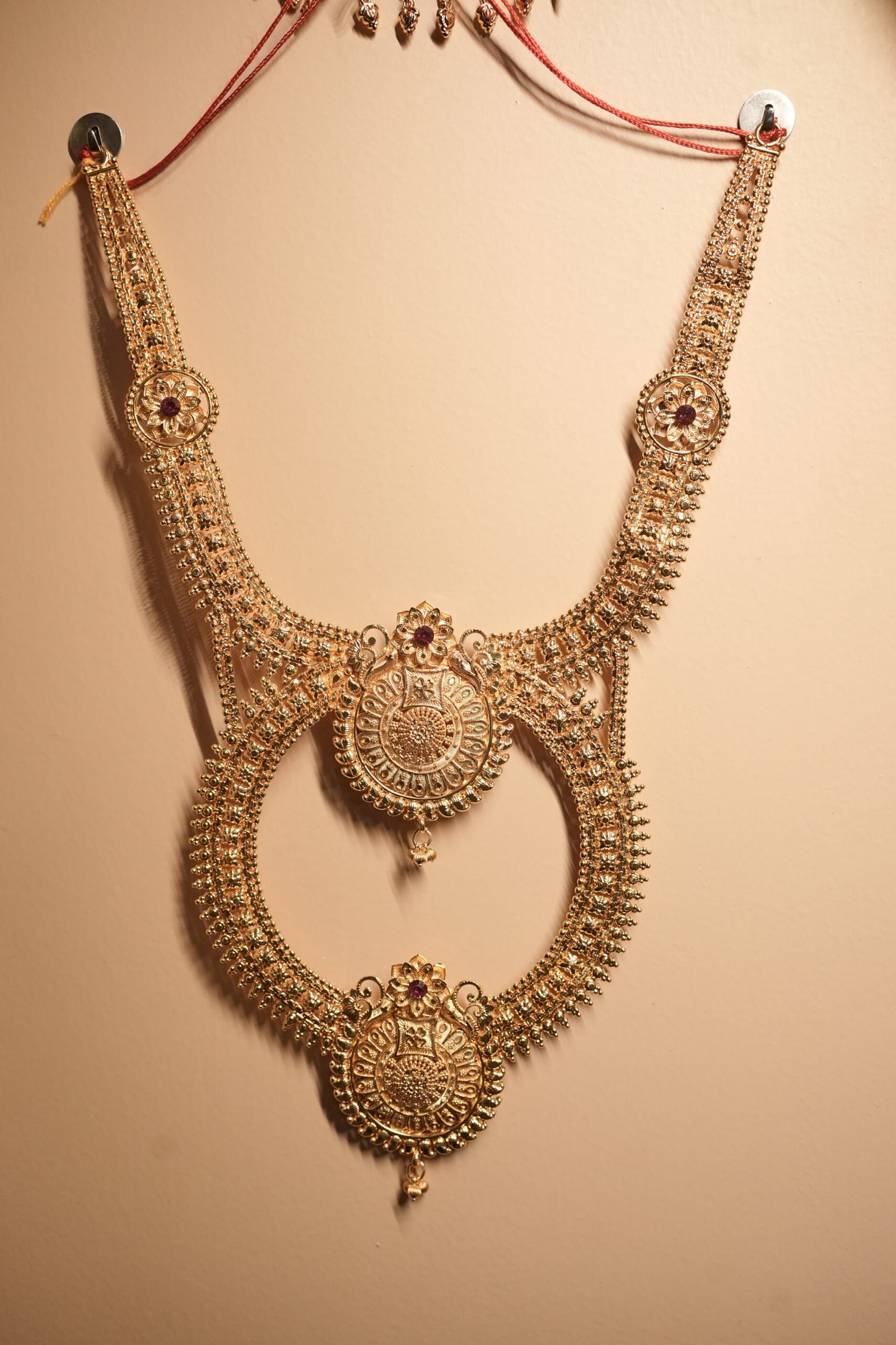Double-Layer Antique Gold-Tone Necklace