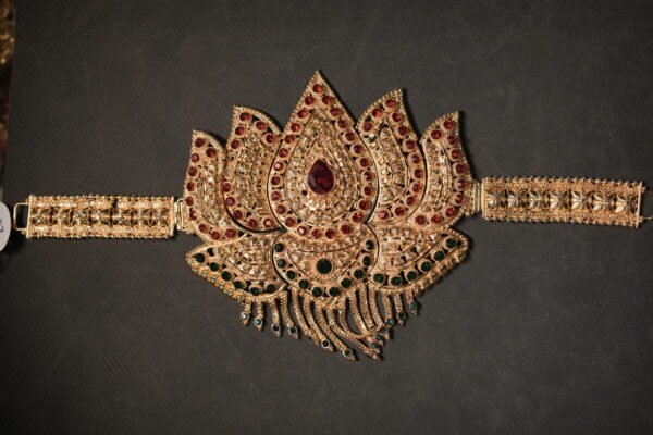 Gold-Tone Lotus Waist Belt