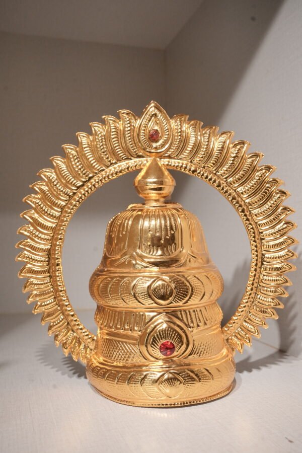 Gold-Tone Temple Arch Deity Ornament